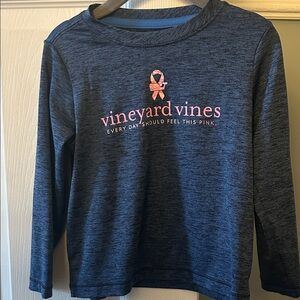 Vineyard Vines Kids Navy Long Sleeve Performance Tee 2T